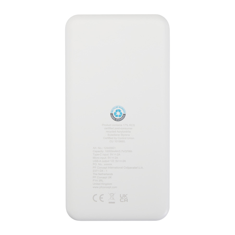 Powerbank gerecycled plastic - Afbeelding 4
